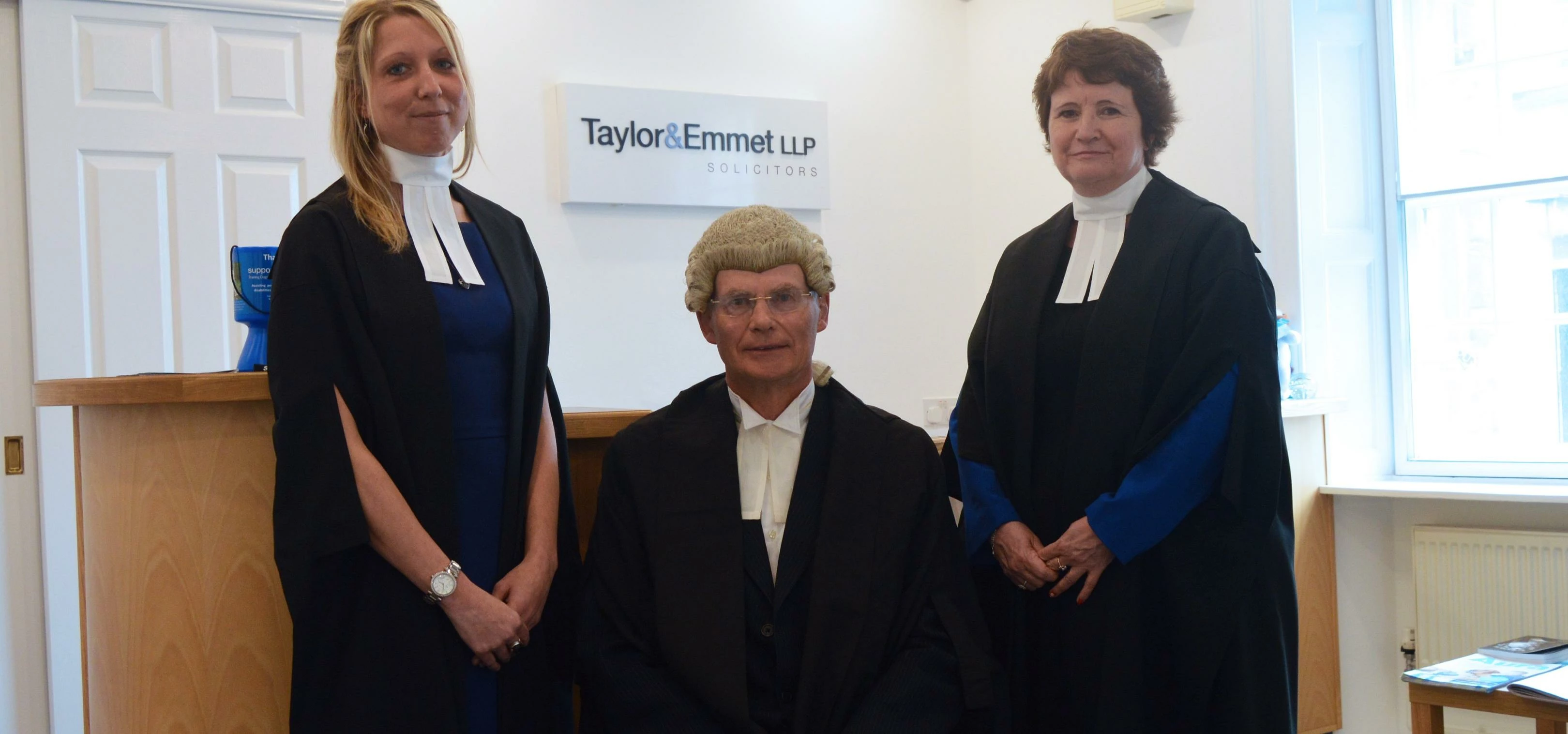 Barmote steward, Michael Cockerton, with newly appointed deputies, Taylor&Emmet's Suzanne Porter (le
