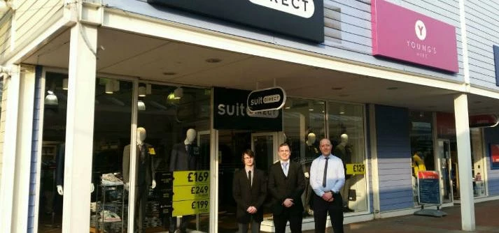 (left to right) Ross Smith, Salesperson, Tom Morrison, Store Manager, Martyn Robson, Supervisor 