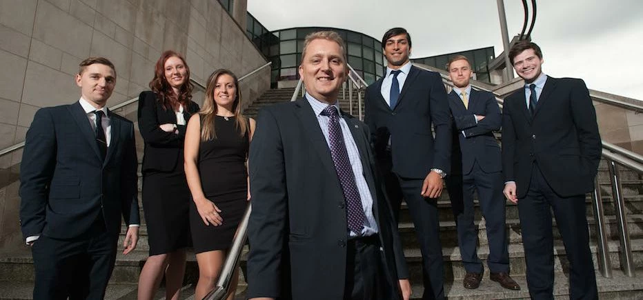 James Redshaw, Sherelle O’Brien, Emily King, partner Giles Searby, Shazad Yasser, Chris Thornton and