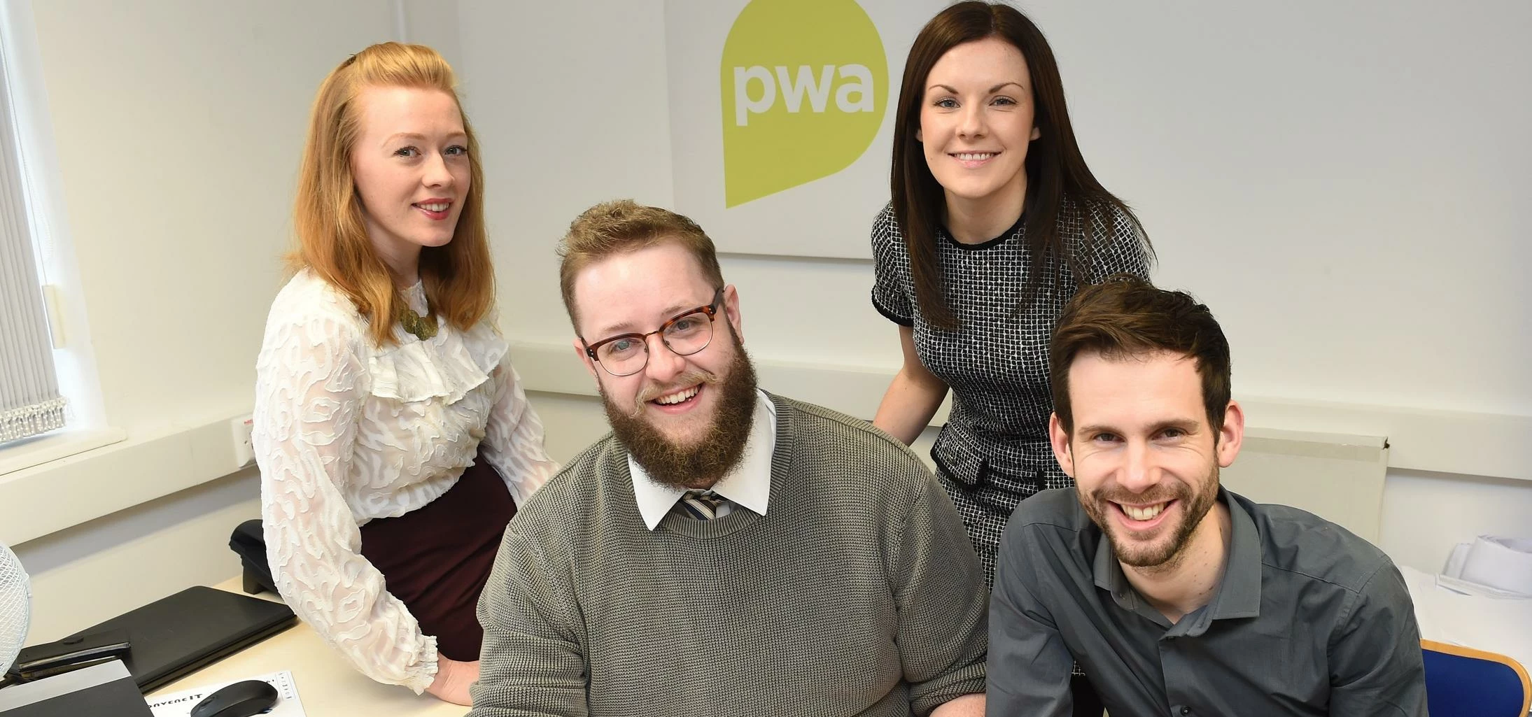 Left to right are Emily Robsinson, Josh Hellawell, Louise Leyland and Daniel Hughes.