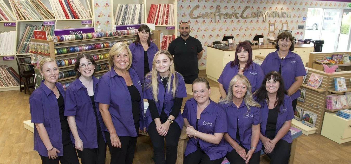 The new Chesterfield team at a training day at the Newton Aycliffe store.