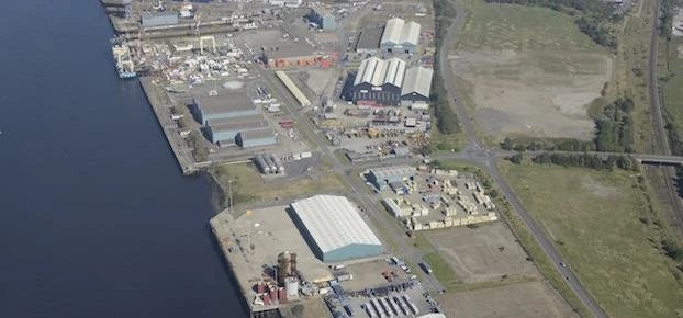 Teesport site: aerial view