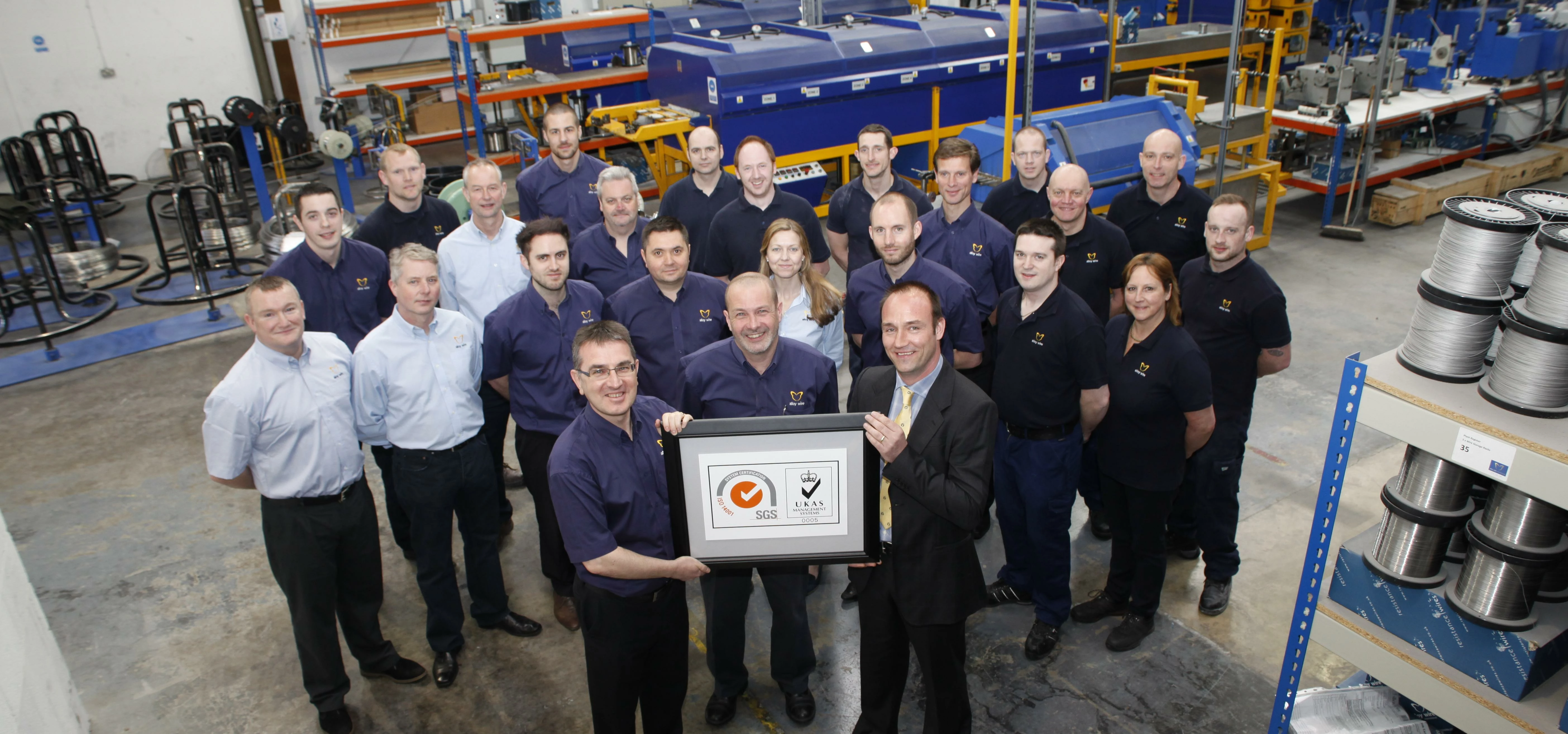 The team at Alloy Wire International 