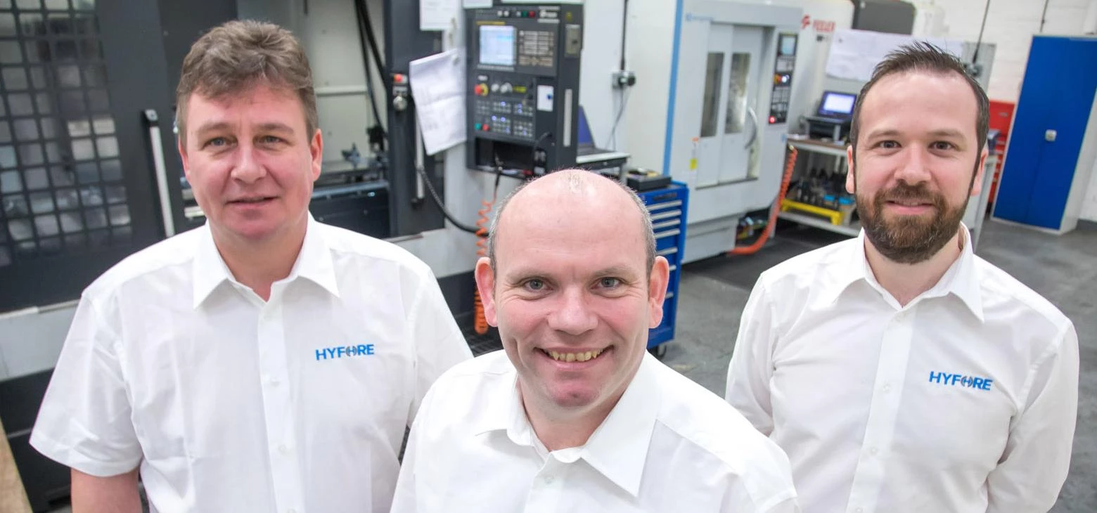 (l-r) Gary Dickenson, Darren Underhill and Rob Beckett (all Hyfore)