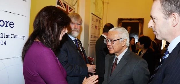 Julie Flanagan, MD at Eliesha Training taken in Singapore where she met Singapore President Tony Tan