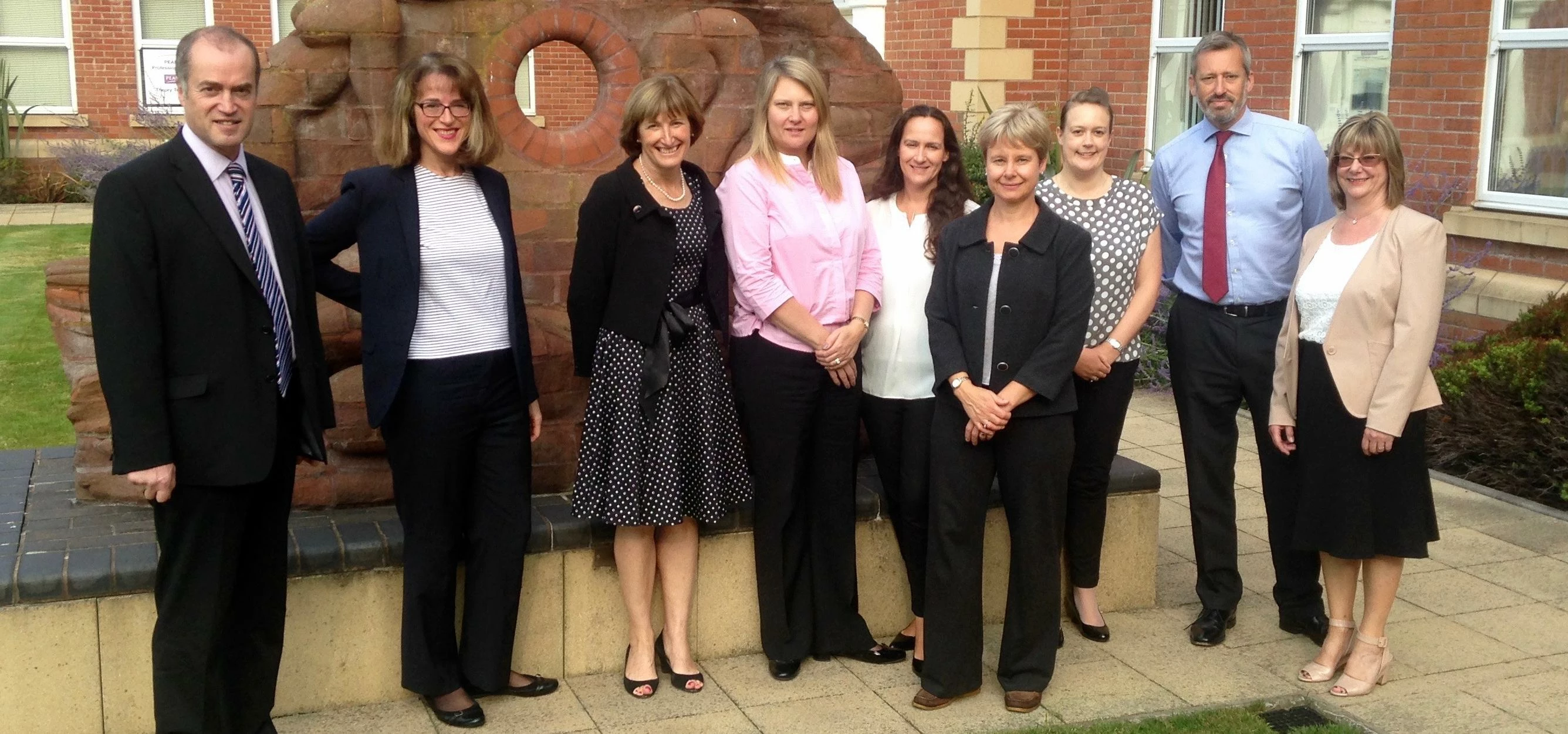 Sandy Edwards (centre) with the Shropshire Collaborative Lawyers POD having been appointed Liaison O