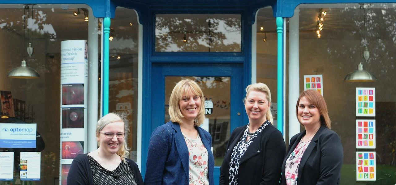 Nicola Cooper-Heenan (second left) with staff at the newest Cooper & Barr practice in Sedgefield.