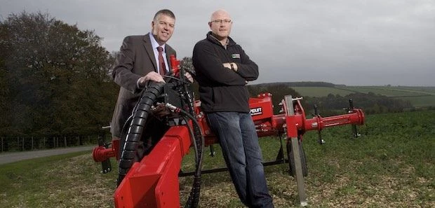 Finance Yorkshire Investment Manager Ian Atkinson and Richard Scholes of Cultivating Solutions.