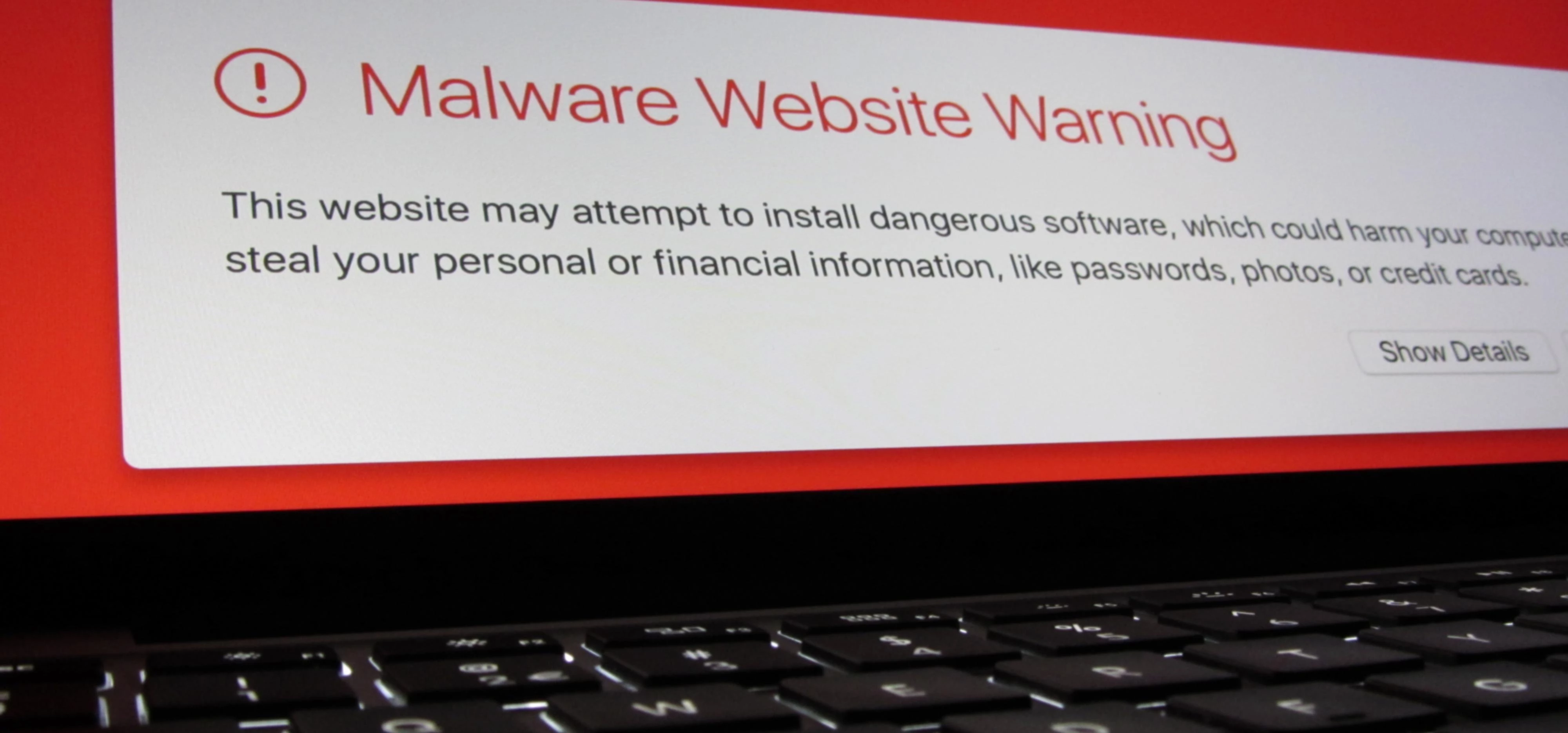 Safari malware notification