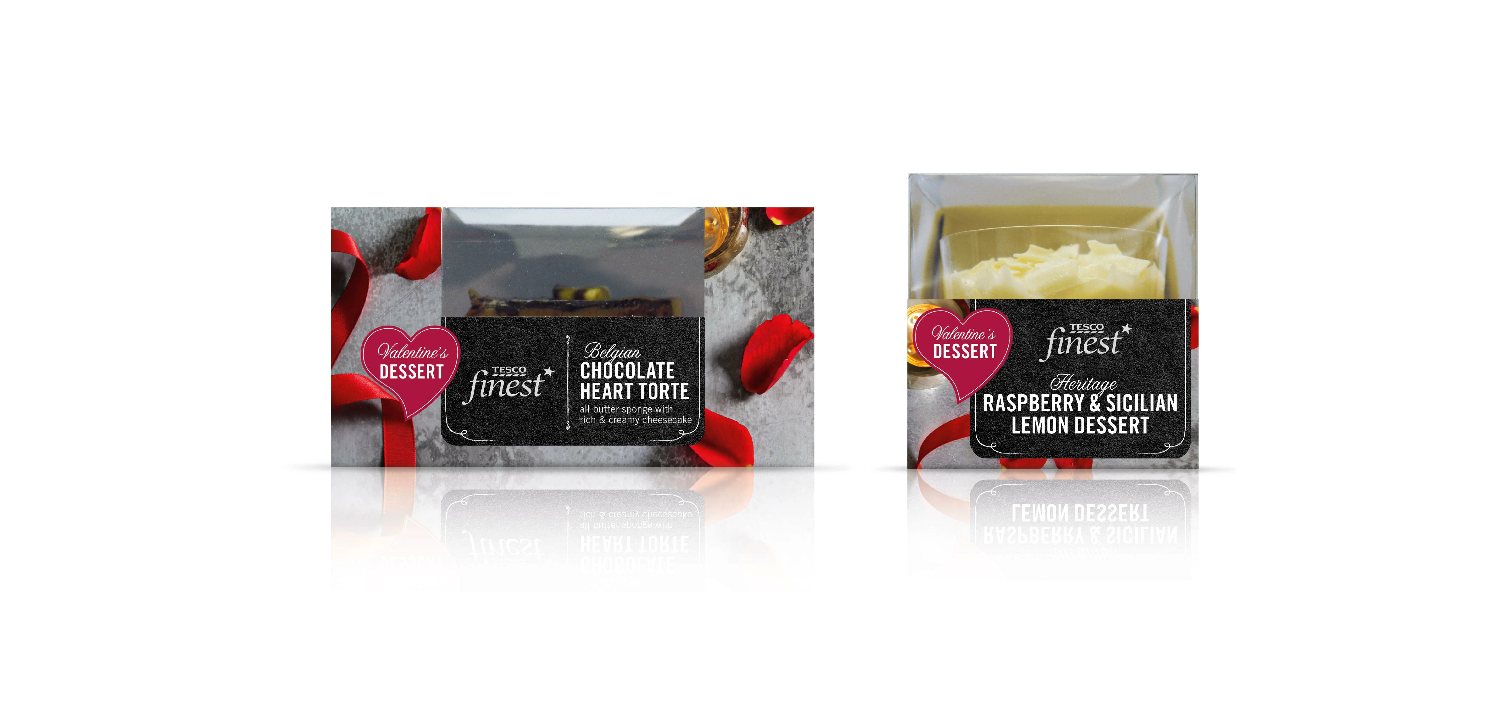 Tesco finest launch Valentine’s Day meal shot by Parker Williams