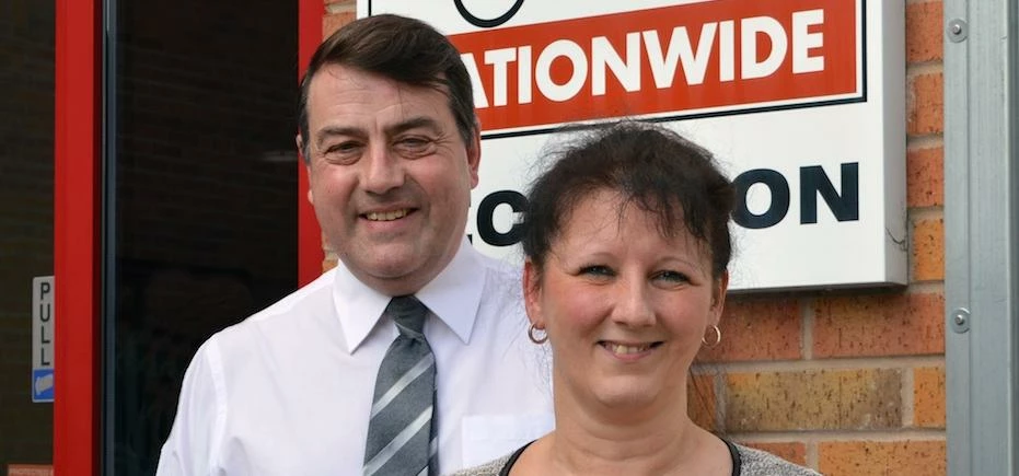Stuart and Helen Ward, owners of Driver Hire’s new Barnsley office Carrie Ann Donohue, new owner of