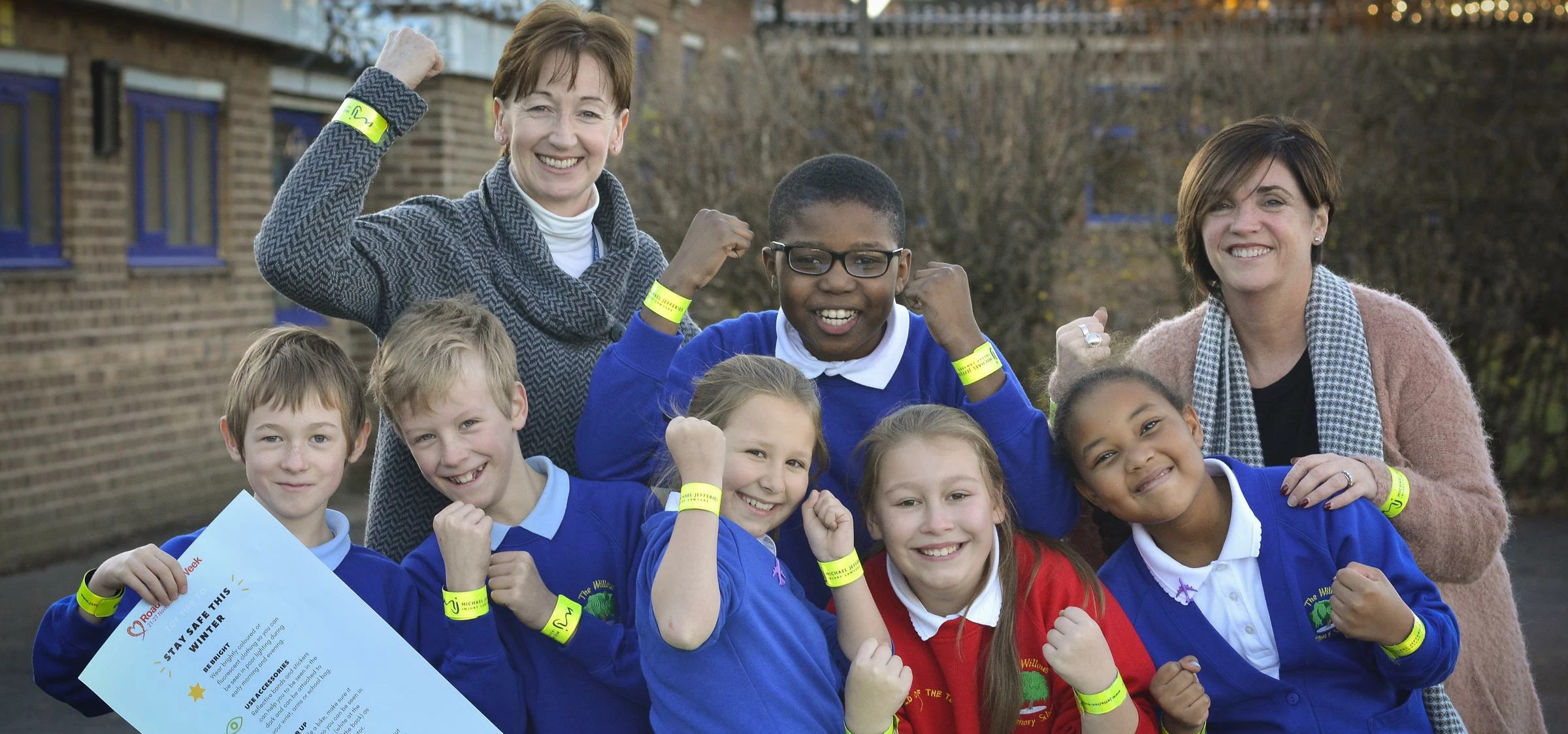 Children at Willows Primary School, Wythenshawe