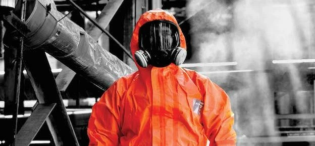 Microgard chemical protective suit.
