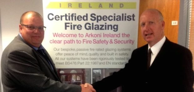 Mark Prentice with Arkoni Ireland MD Frank Flynn