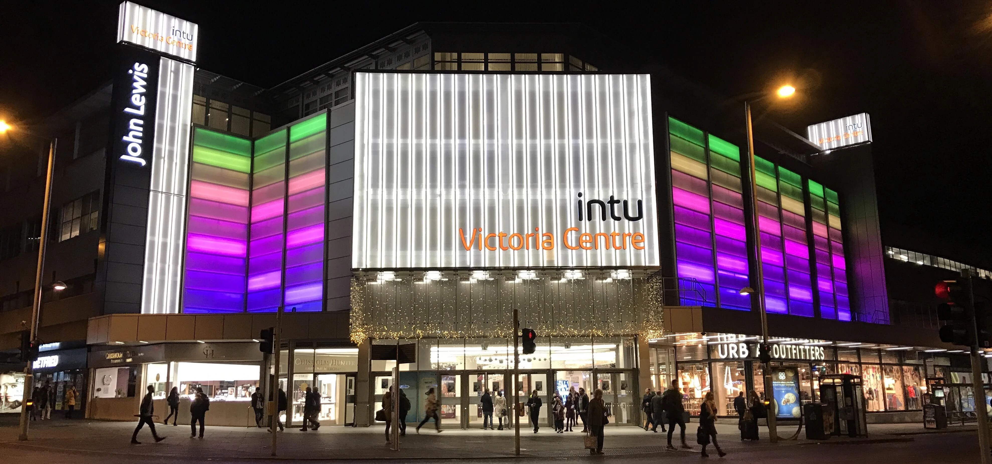 Colourful Intu Victoria Centre, Nottingham
