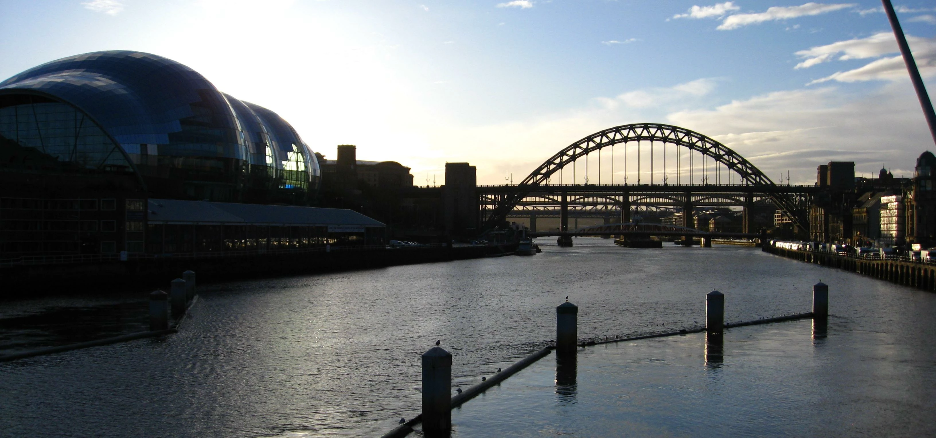 The Tyne Bridge and the Sage - Newcastle Gateshead Quayside