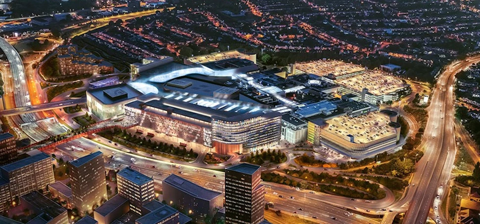 Mock-up of plans for the new Brent Cross Shopping Centre.