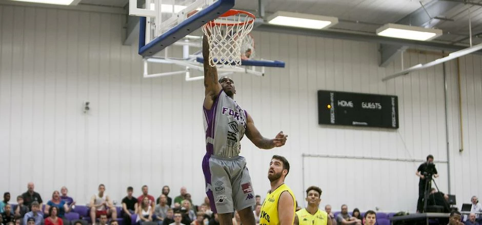 Leeds Force playing their Yorkshire rivals, Sheffield Sharks at the Carnegie Sports Arena on the Hea