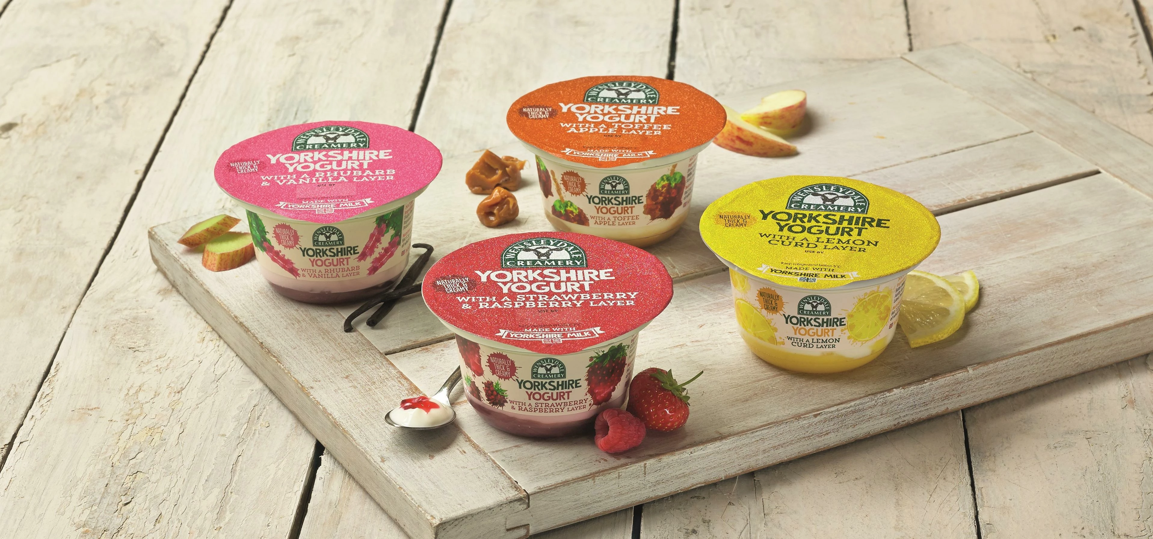 The Wensleydale Creamery's award winning Yorkshire yogurts