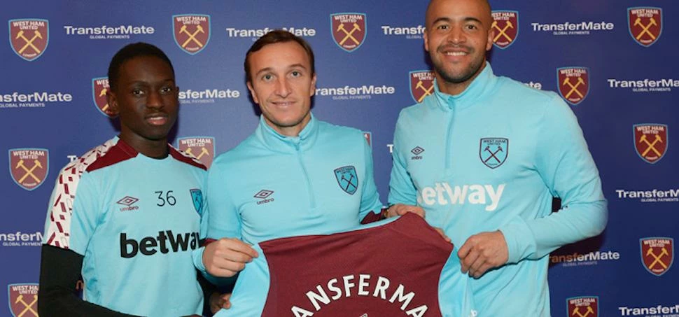 West Ham United have announced a new partnership with TransferMate. Source: West Ham United