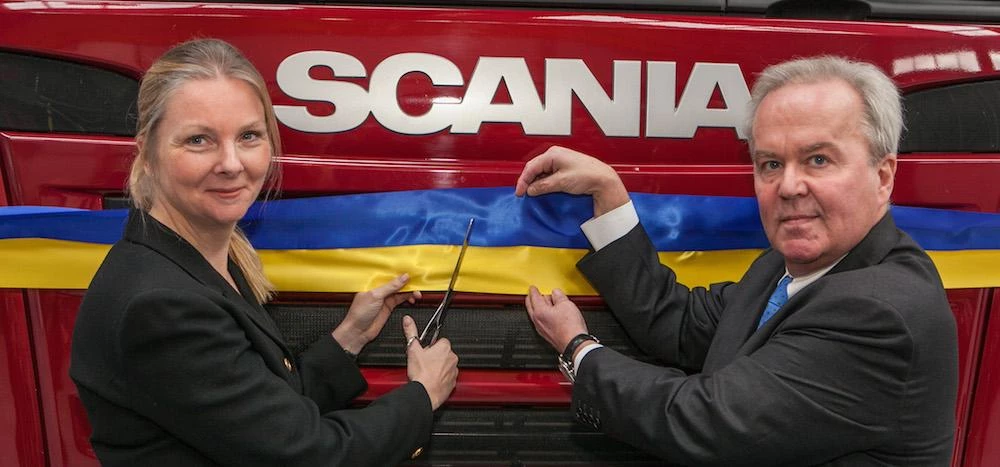 Sweden's Ambassador to the UK, Her Excellency Nicola Clase and Claes Jacobsson, Managing Director of