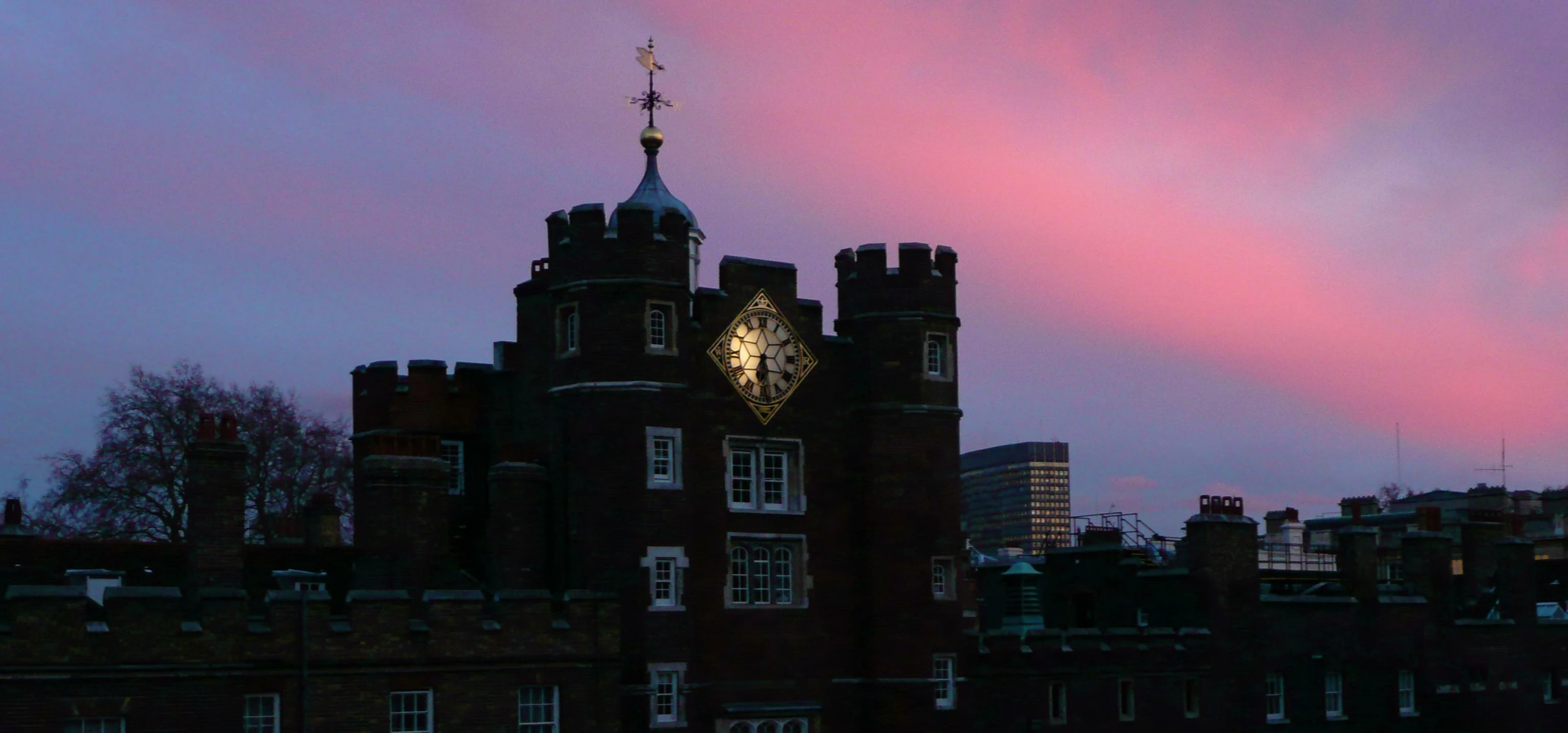St James's Palace at dusk