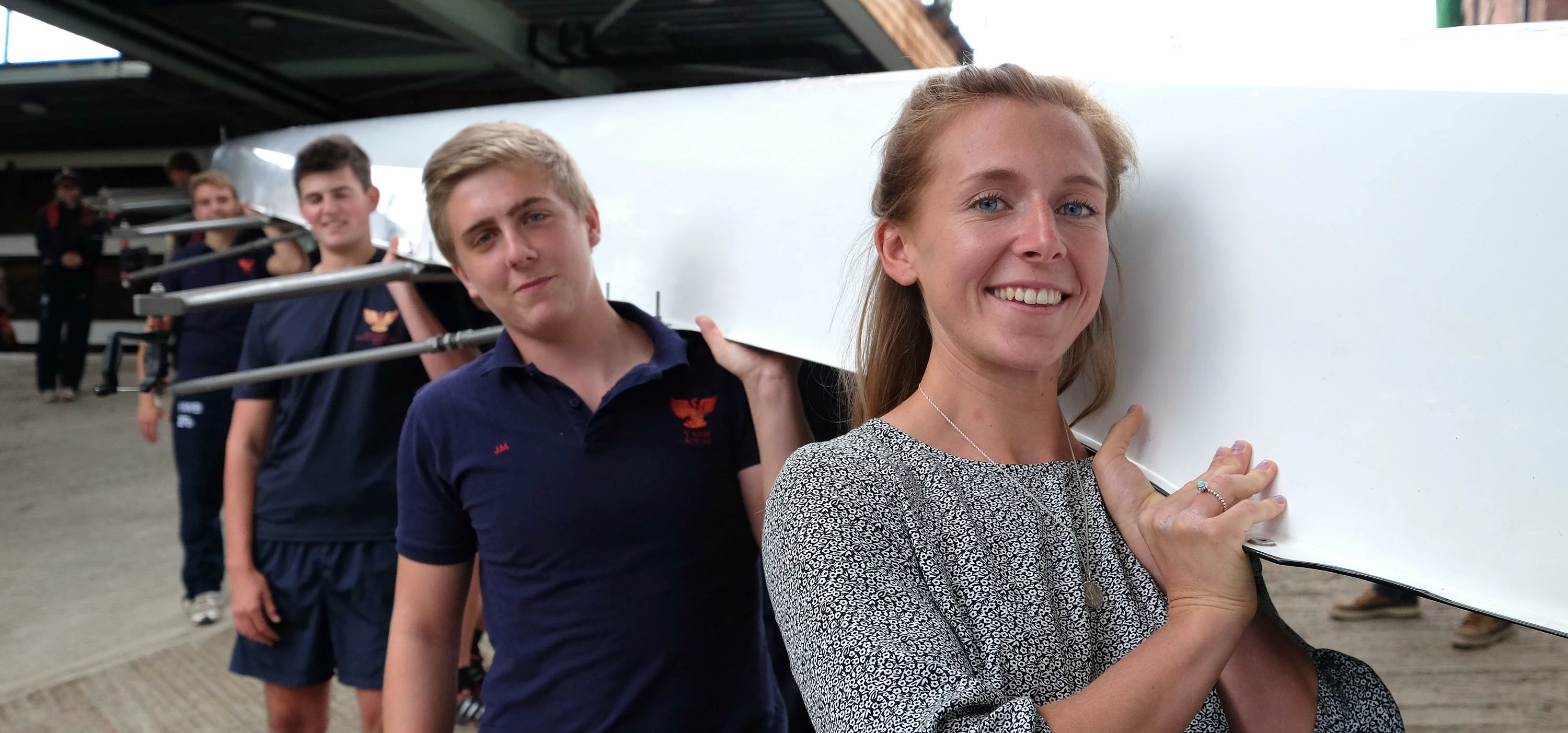 Kat Copeland opens new Yarm School boathouse