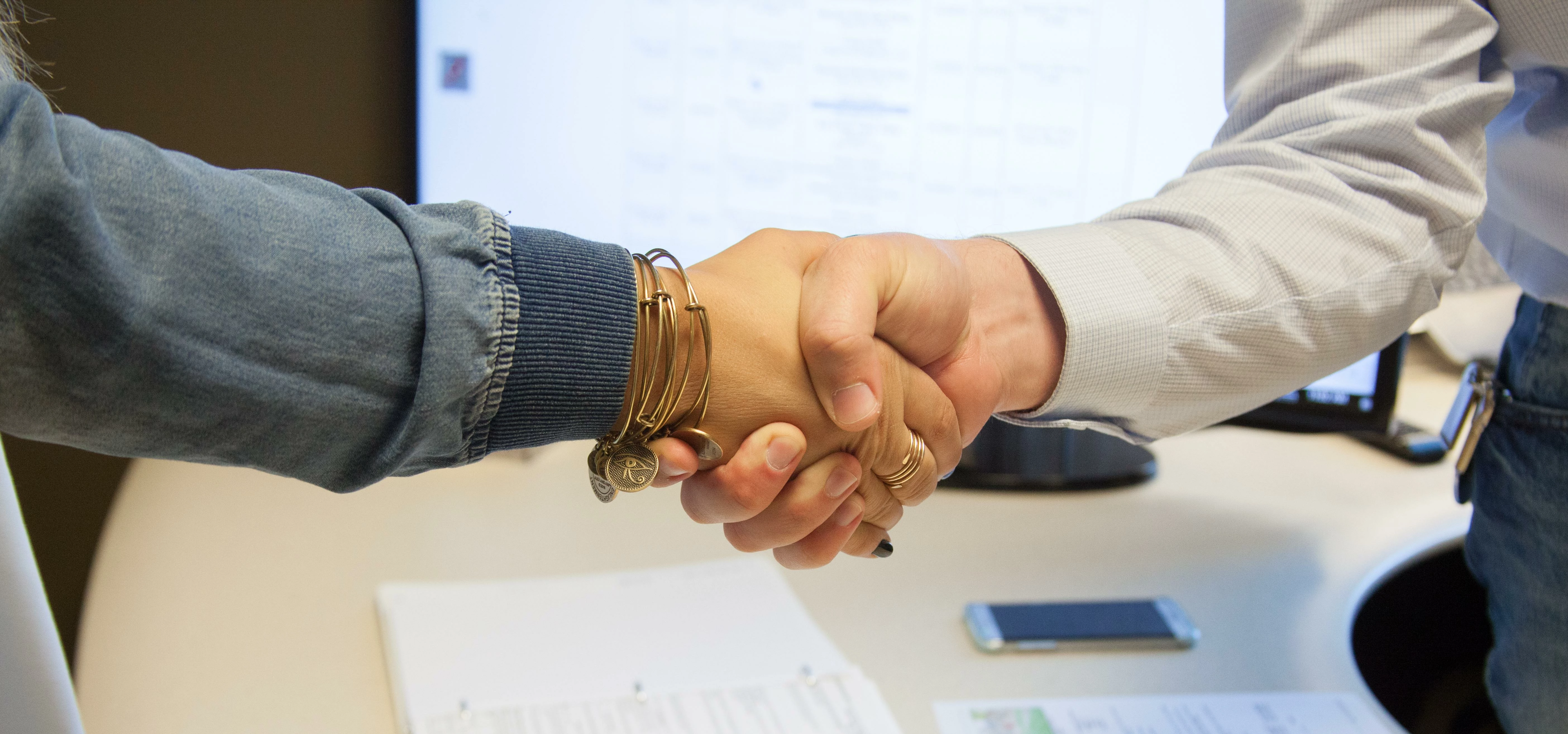 handshake sealing the deal