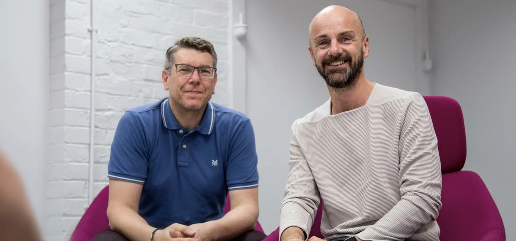 Refinery’s creative director, David Pye and recently appointed art director, Darren Price.