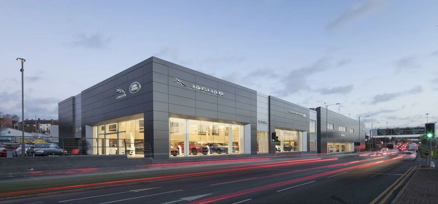 The completed showroom on Sheepscar Road