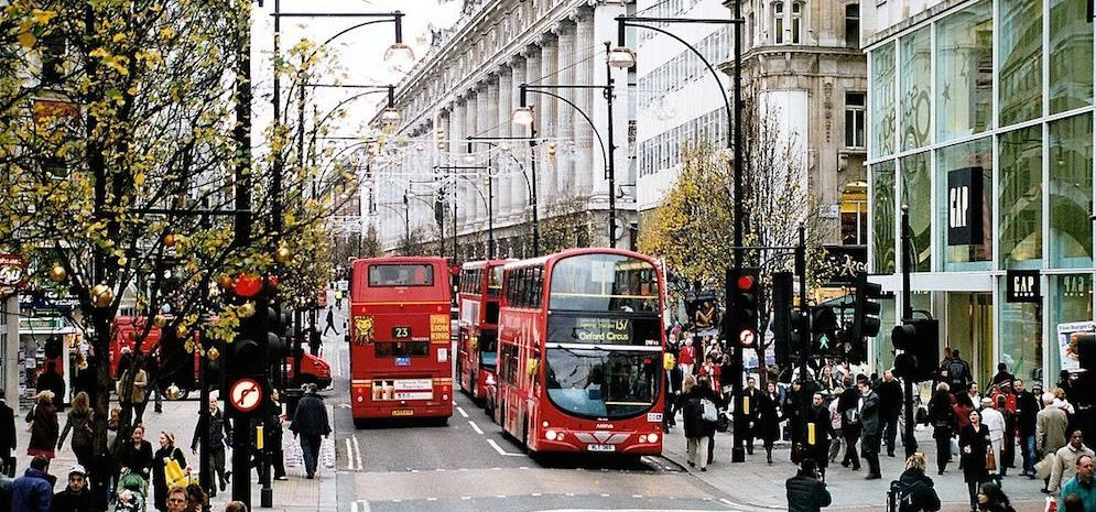 Oxford Street in London. Source: Wikimedia / Ysangok