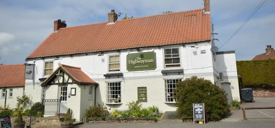 The Highwayman public house in the historic village of Sheriff Hutton in York.
