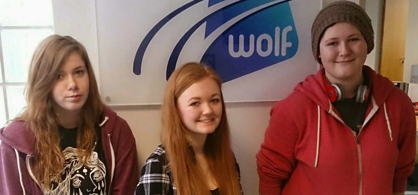 Wolf Group apprentices Faye Carmen, Laura Hughes and Amy Topping