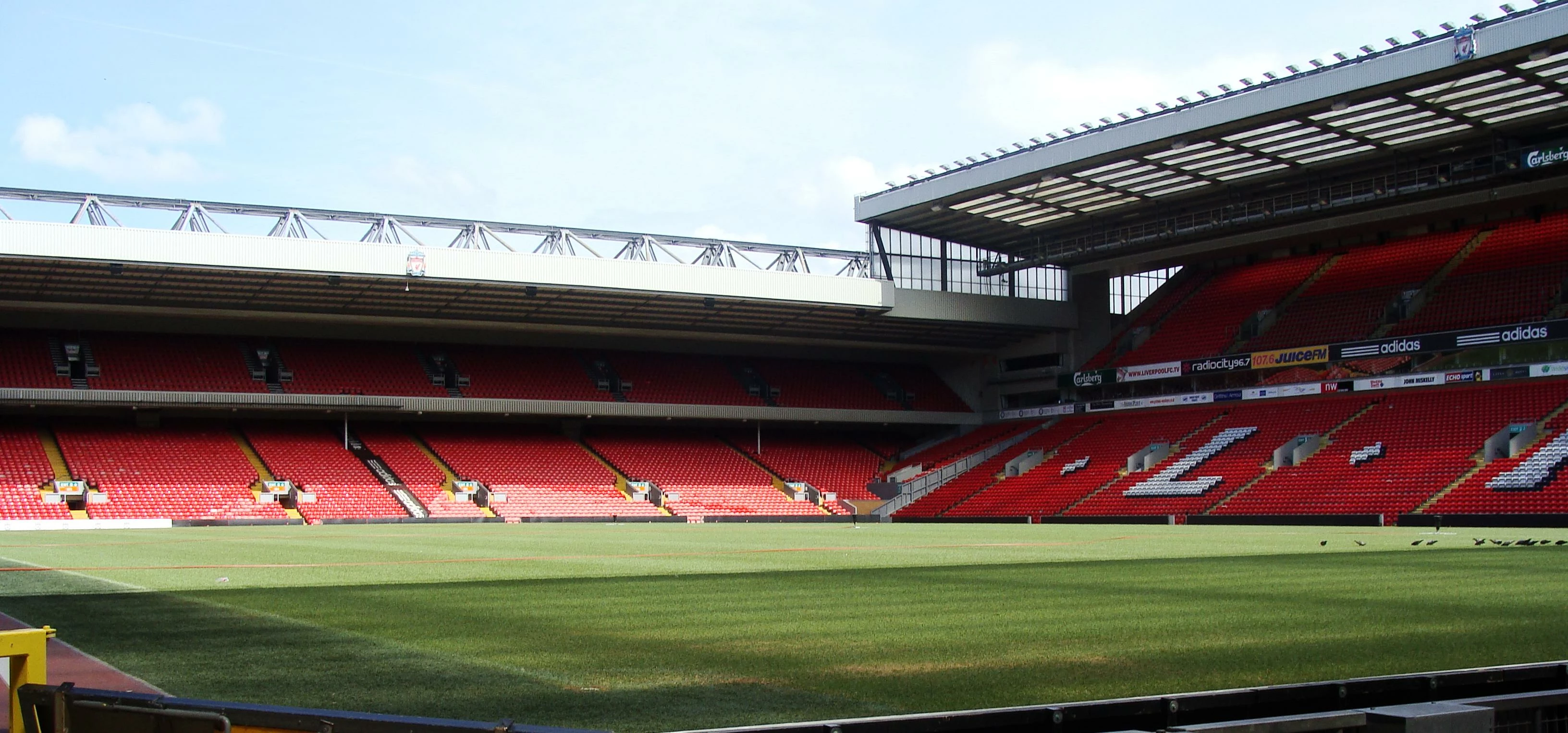 The Anfield pitch