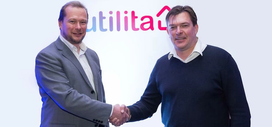 Paul Stubbs, bvcaol MD (left) and Bill Bullen, Utilita CEO (right).  