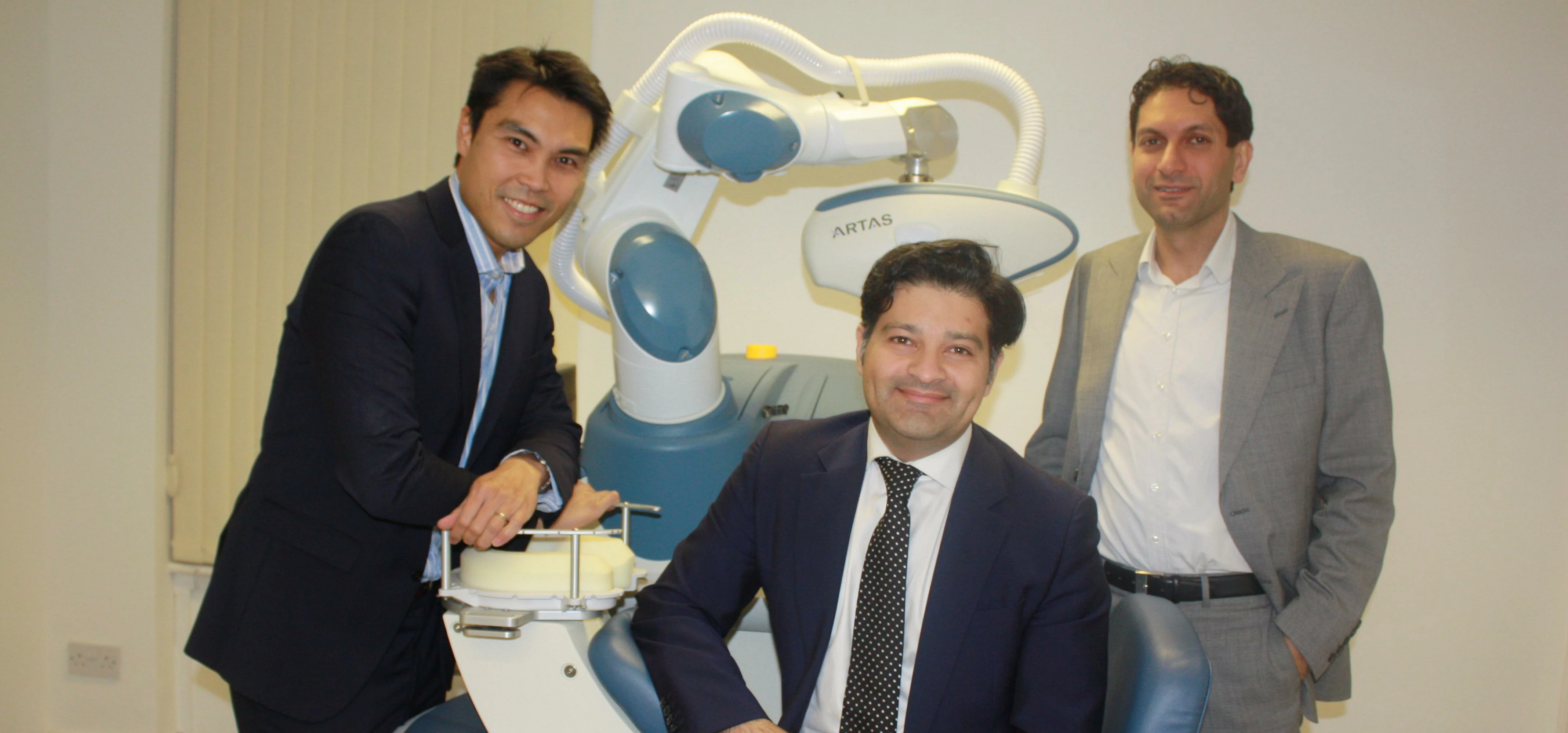 Skin & Follice Clinic surgeons L-R. Ken Kok, Reza Nassab, Ali Soueid.