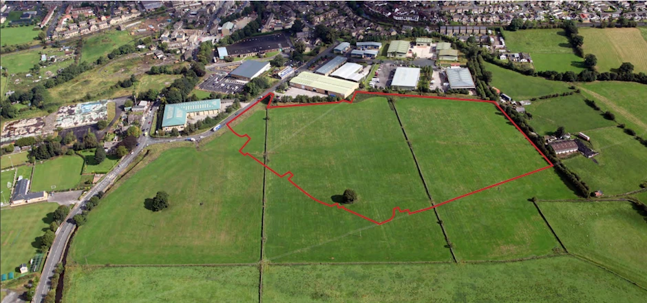 The 16.5 acre greenfield development site on Belton Road, Silsden.