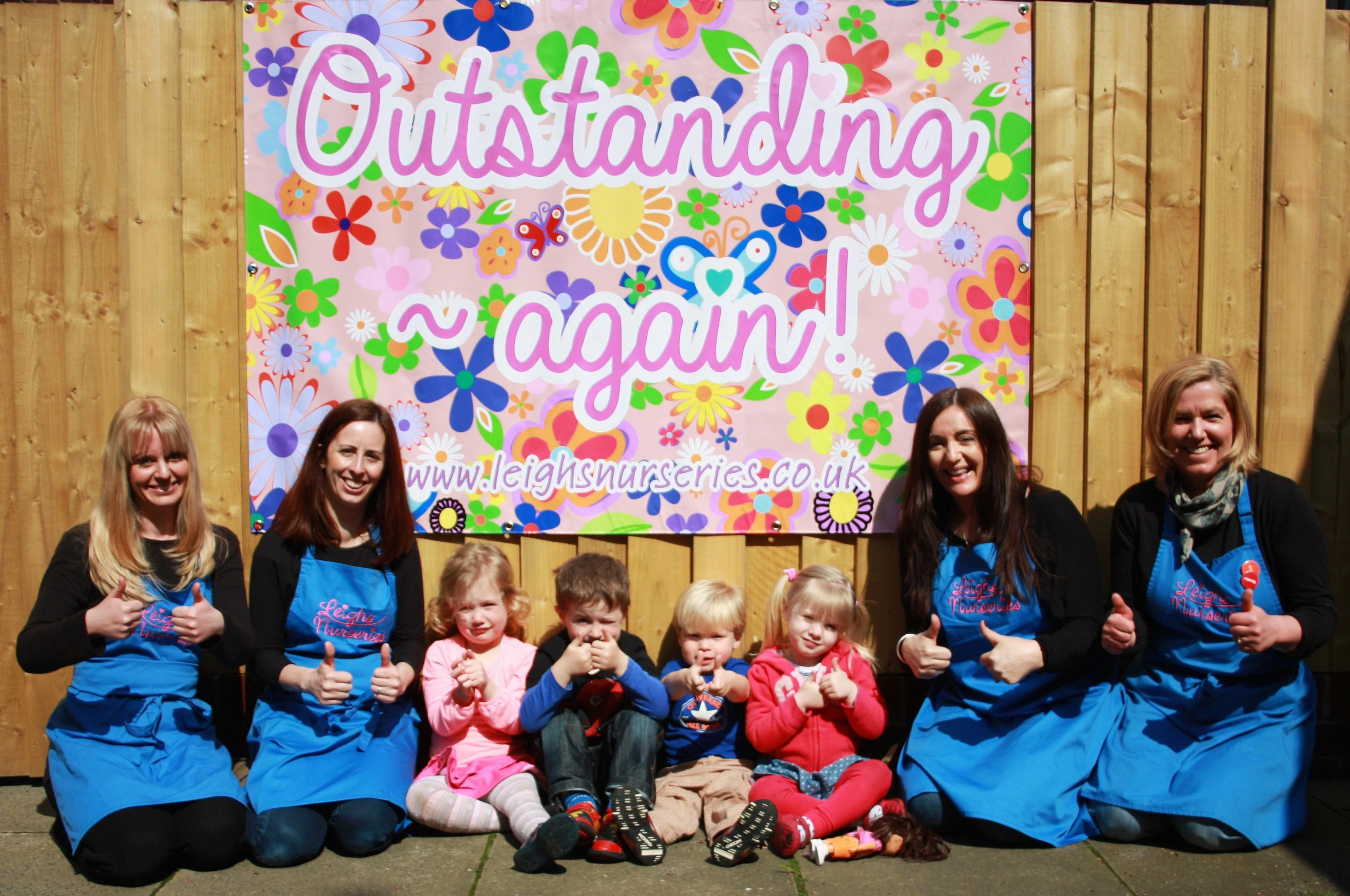 Kids and staff at Leighs Nurseries
