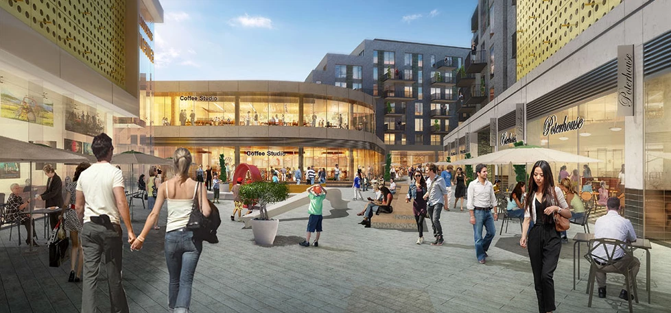 Artist's impression of the new Ealing Filmworks site which has been sold to St George.