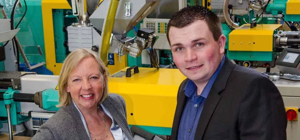 Deborah Meaden with Jordan Daykin.