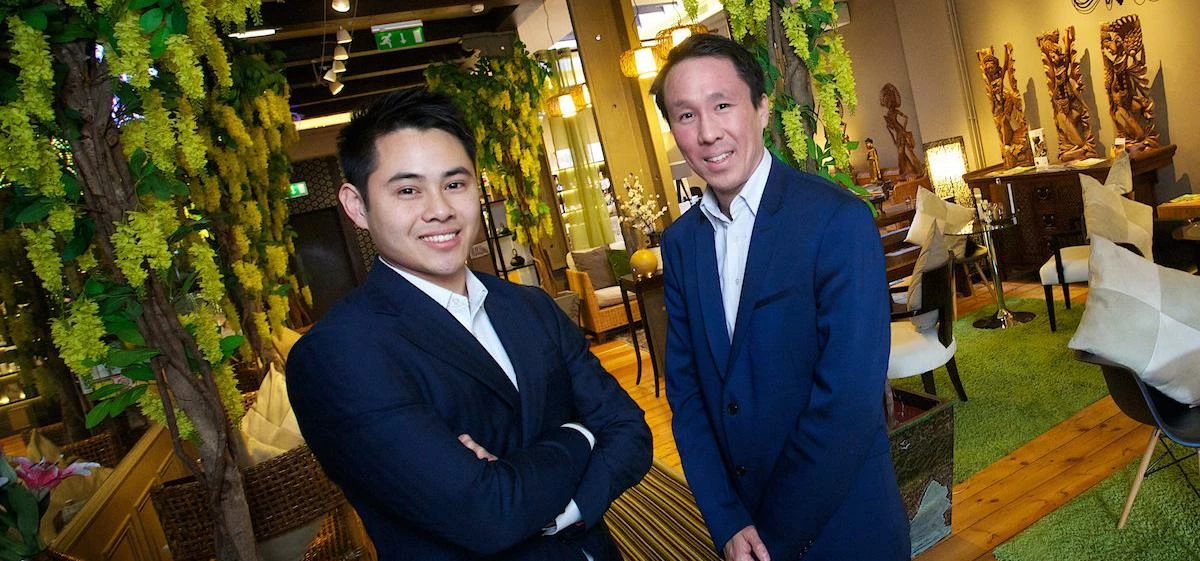 Bali Health Lounge founders Andrew (left) and James Pitayanukul