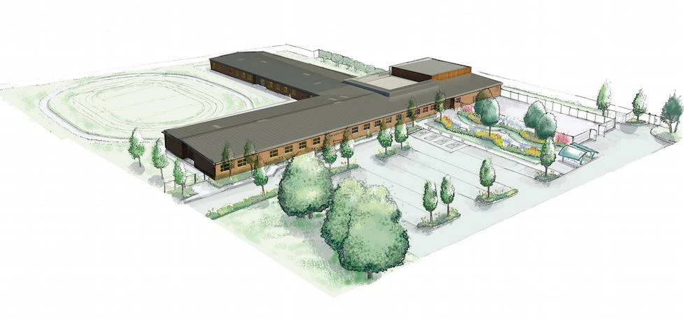 An artist impression of the new Palmerston School building