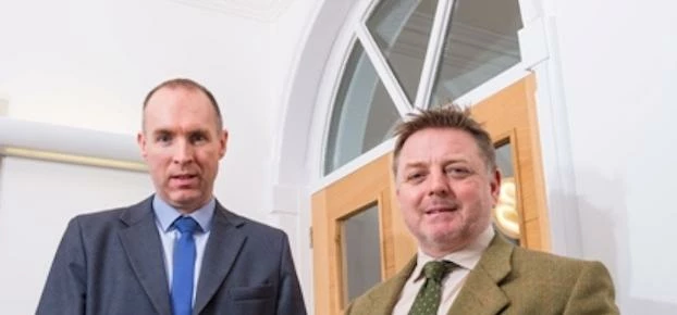 From left Dominic Duke, NatWest relationship manager and Paul Airey, MD of Paul Airey Estate Agents.