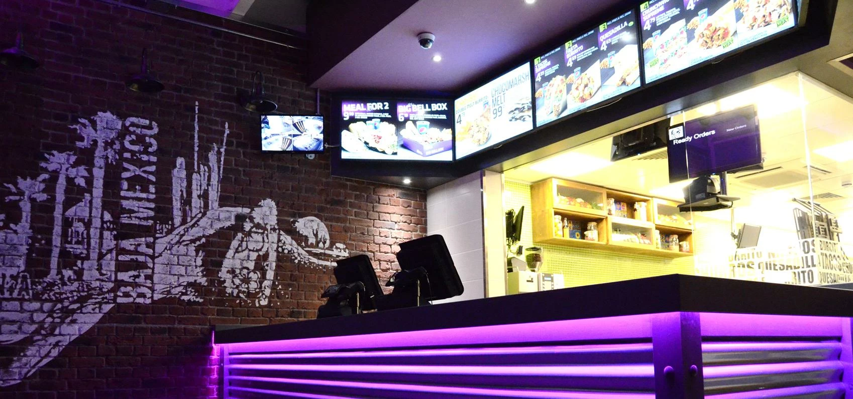 inside of one of Northgate Fast Food’s Taco Bell franchises.