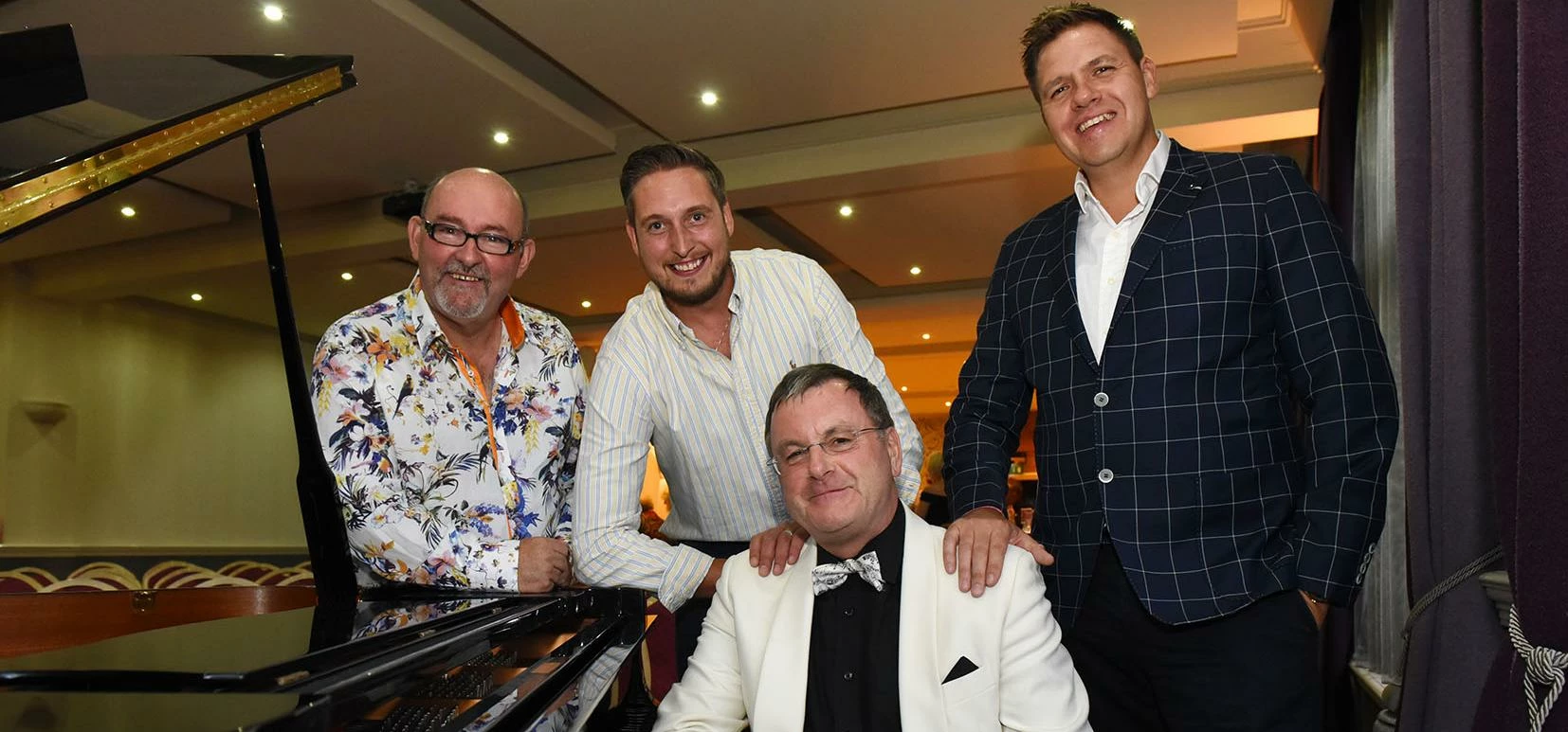 (L-R) John Woodward (C&D Demolition), Luke Adamczyk (First 4 Staff), Philip Lange and Jason Guy (Fi