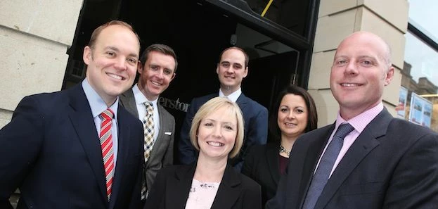 Left to right: Silverstone's team - Ben Hunter, Mark Coulter, Lynne Wallace, Phil Bone, Louise Stewa