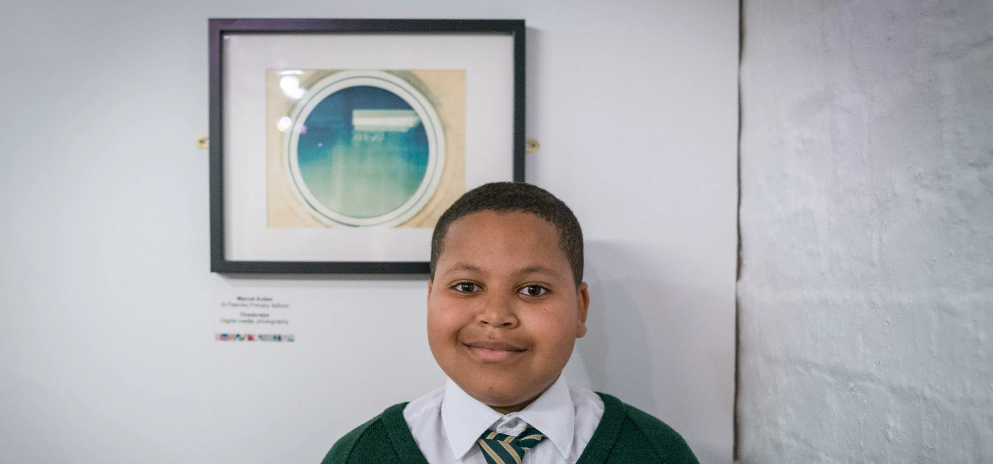 dot-art Schools Primary Winner Marcel Auber from St Patrick's Catholic Primary School in Liverpool