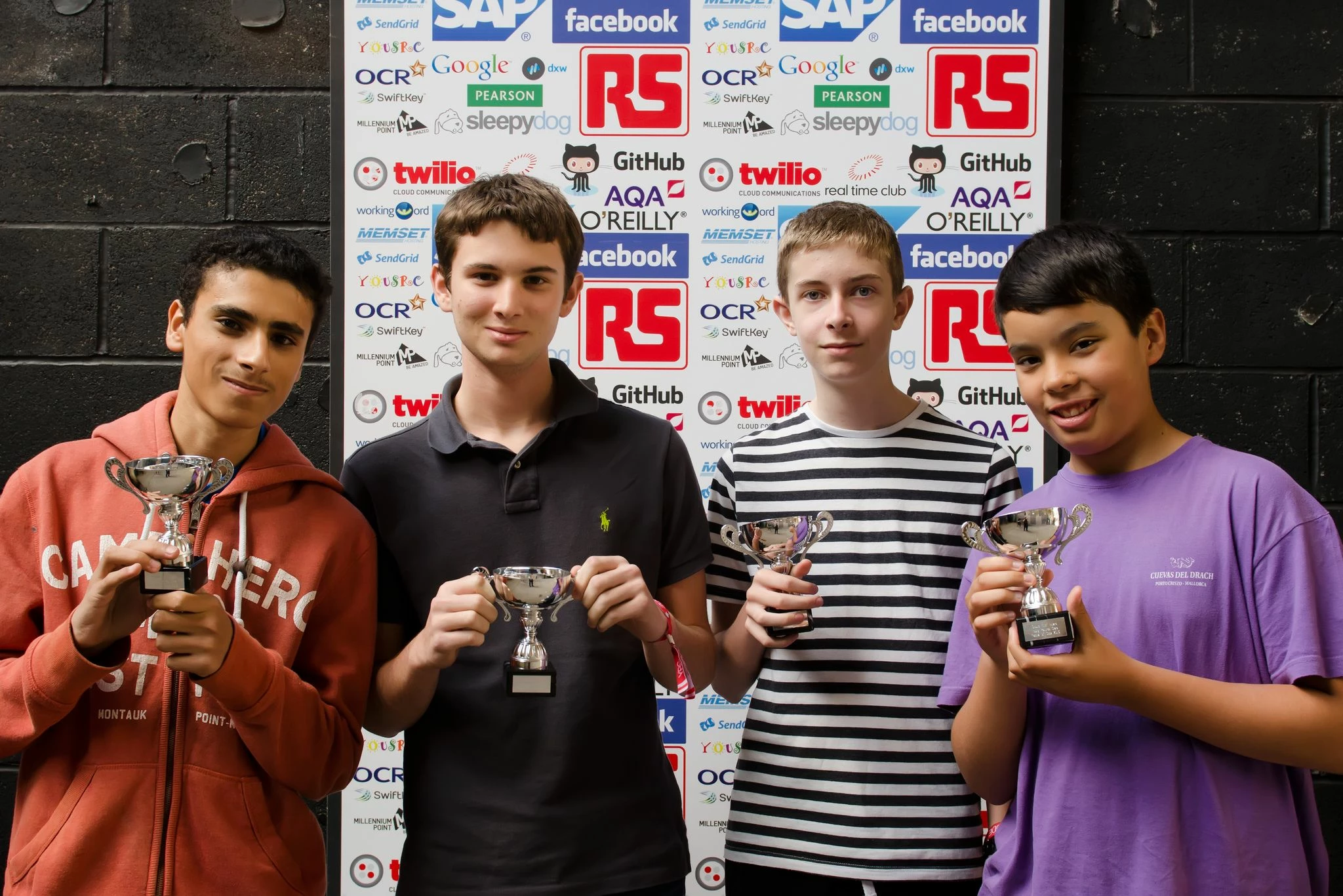 Team Elstree with trophies