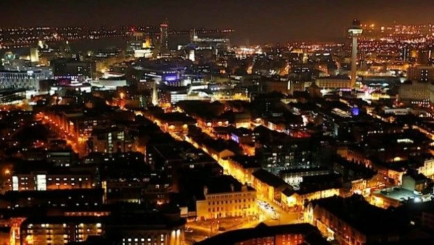 Liverpool at night 