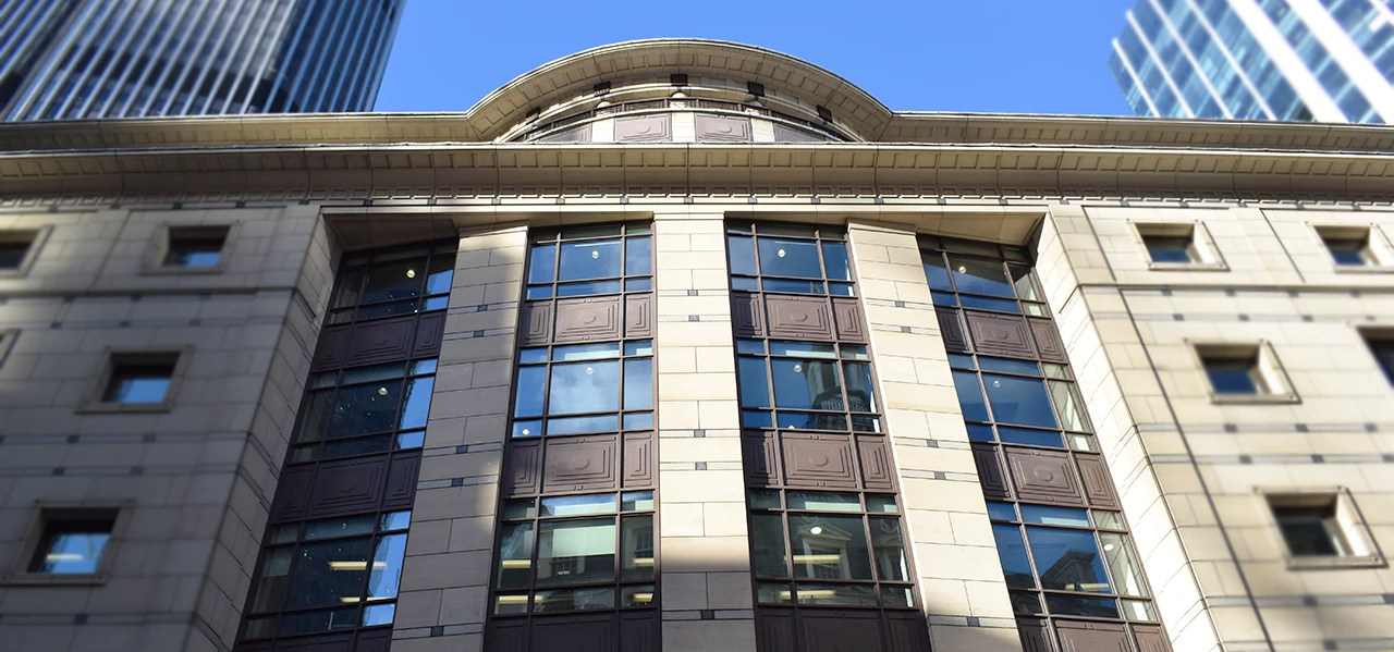 Hampshire Trust Bank's new HQ at 55 Bishopsgate.